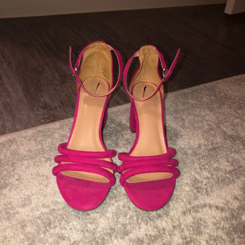 A New Day Pink Block Heels